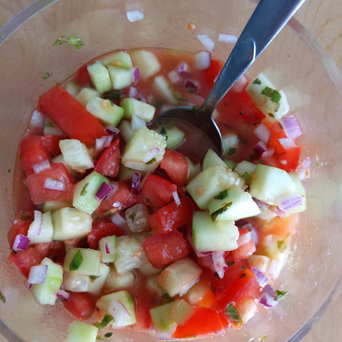 Salad-e Shirazi (Persian Cucumber, Tomato and Onion Salad)