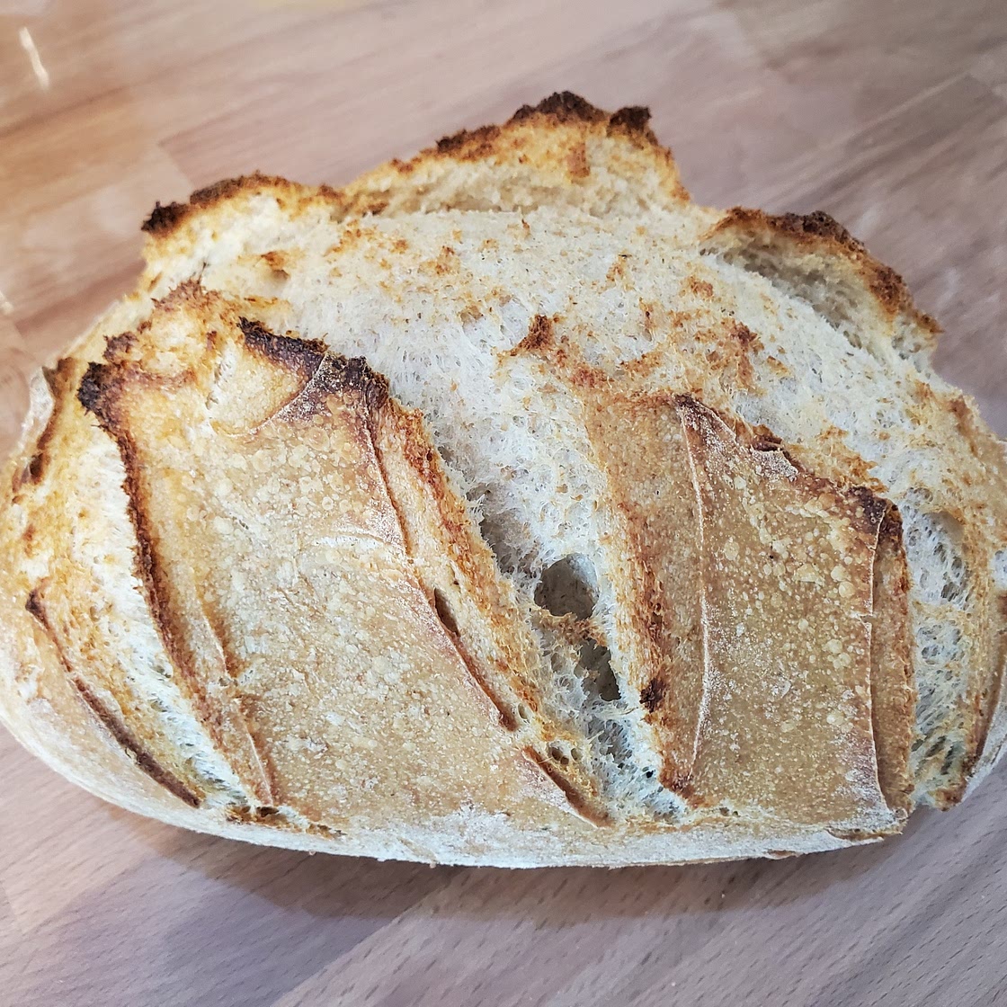 Homemade sourdough bread