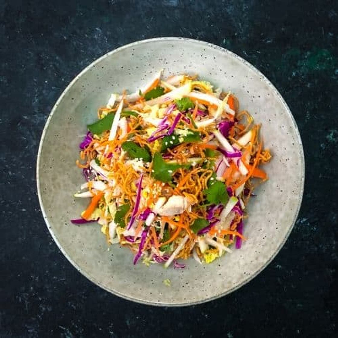 Wombok, Red Cabbage and Apple Slaw
