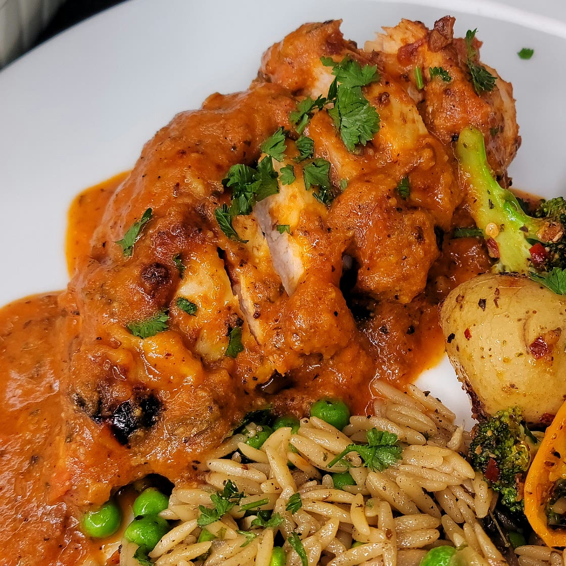 Chicken in Roasted Tomato Sauce