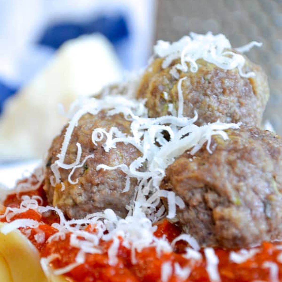 Hidden Veggie Meatballs with Zucchini