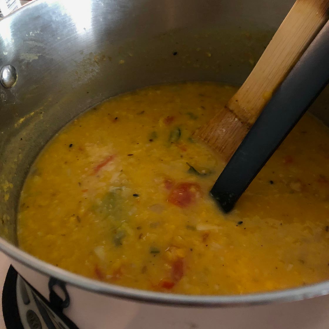 Split red lentil daal with tadka