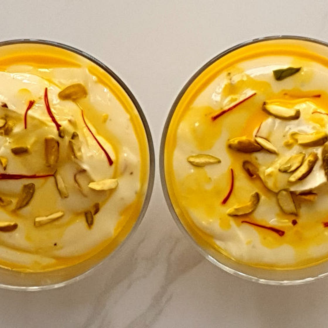 Kesar Pista Shrikhand | Kesar Elaichi Shrikhand | Yogurt Dessert