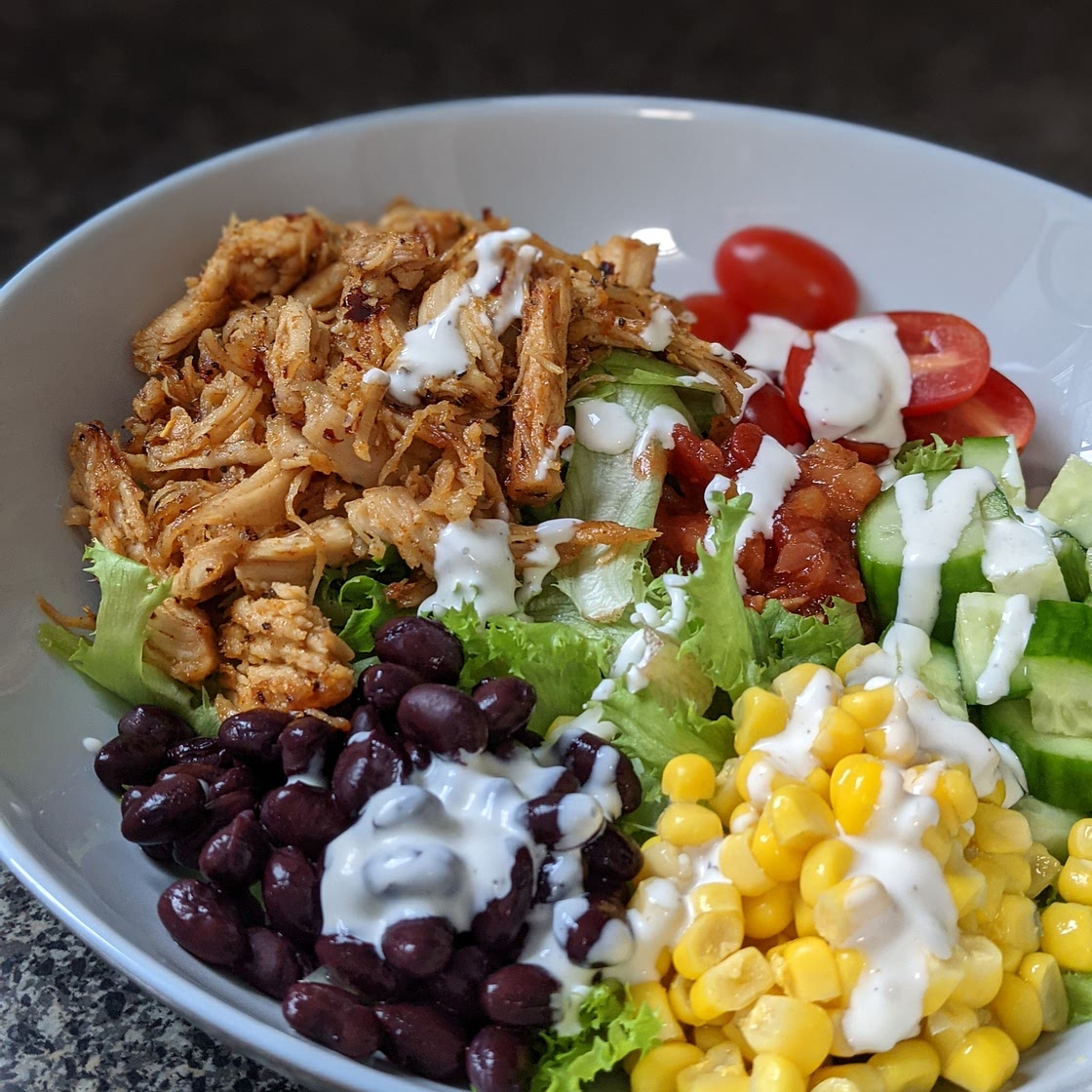 Southwest Salad with Sweet and Spicy Chicken