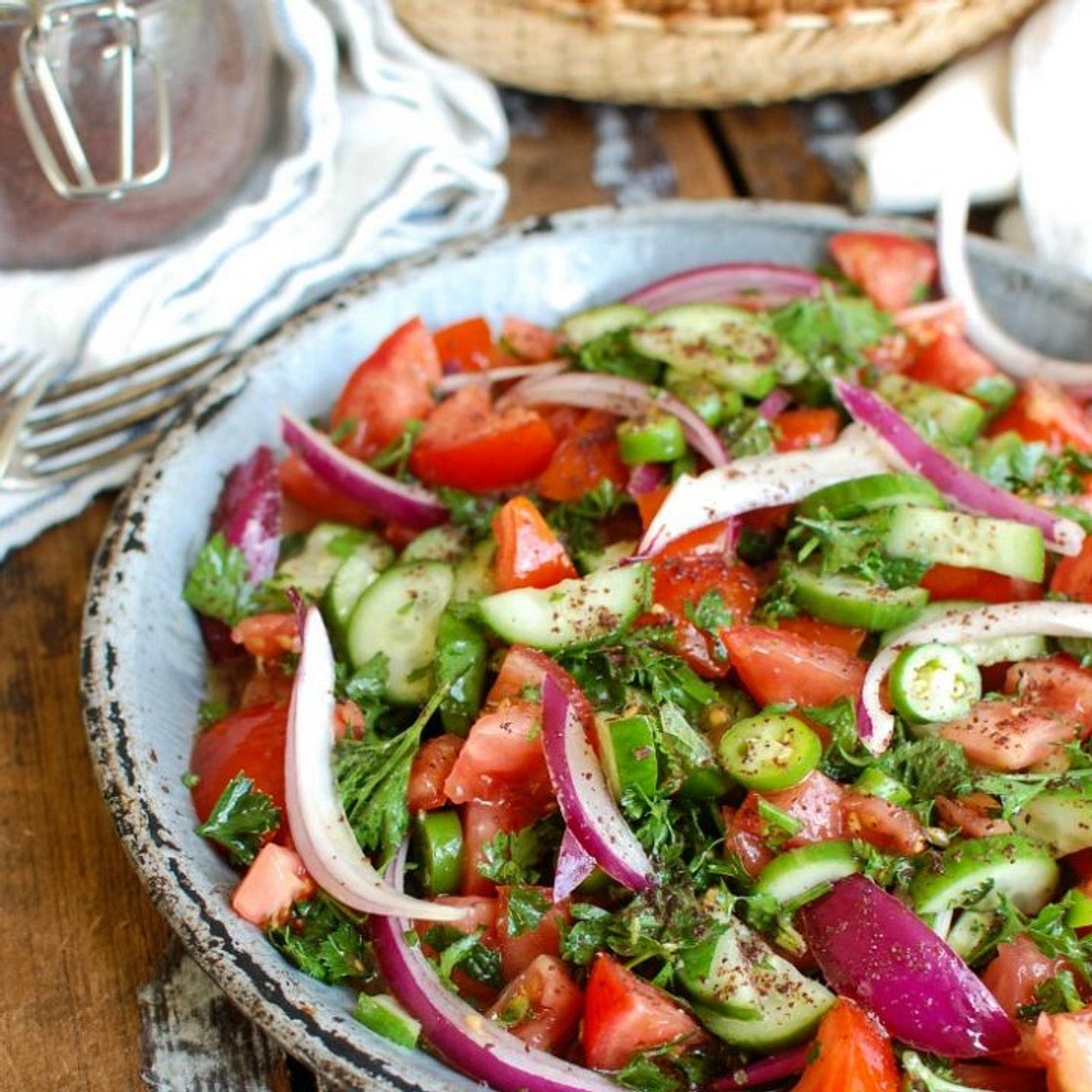 Persian Tomato Cucumber Salad