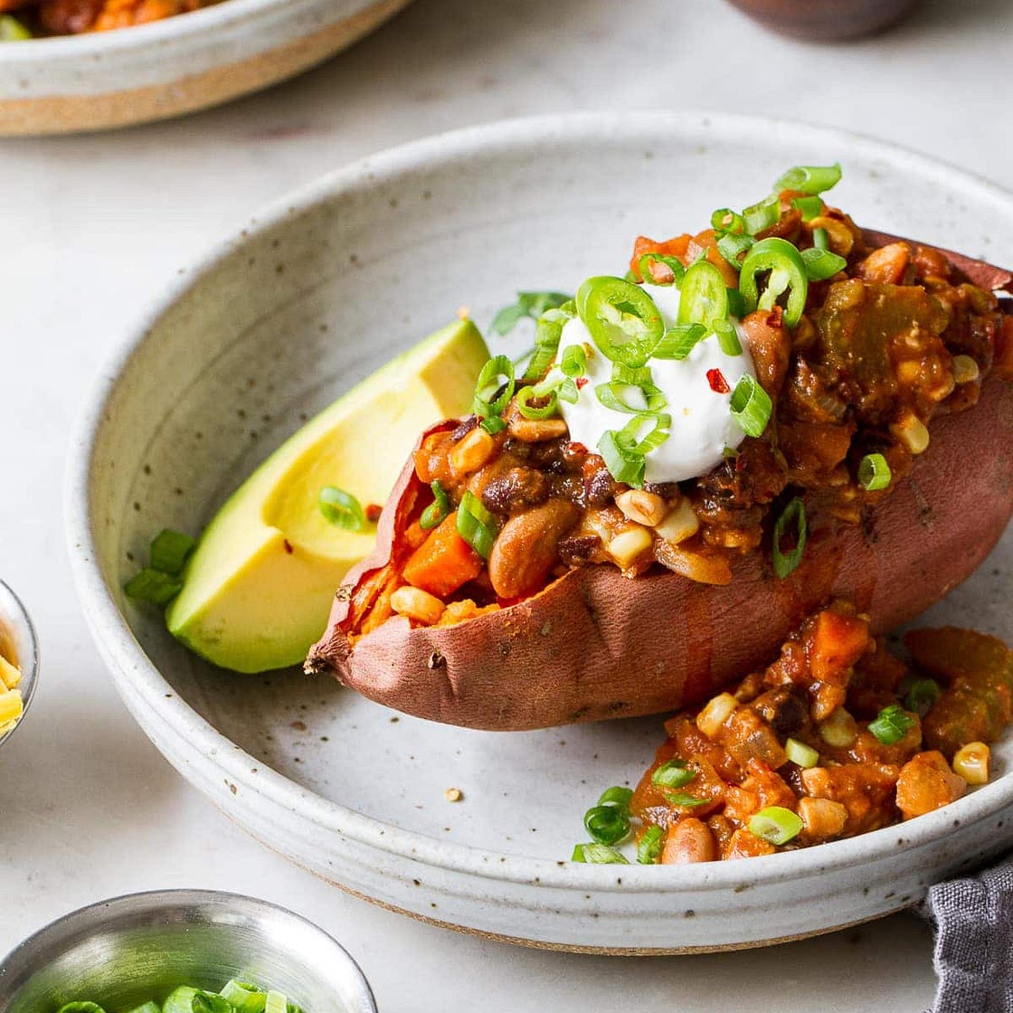 Chili and Sweet Potato Bowl