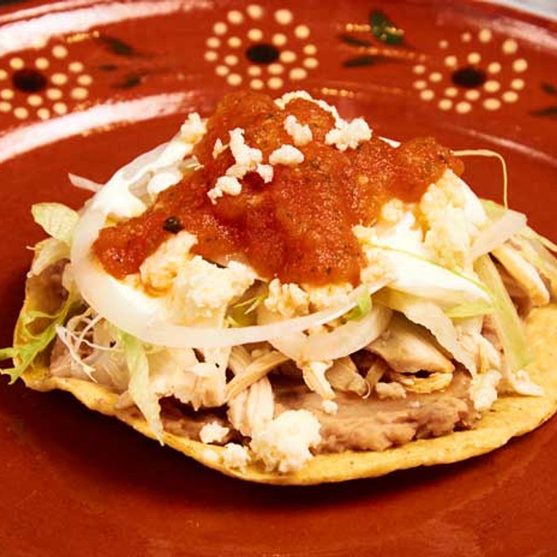 Chicken Tostadas