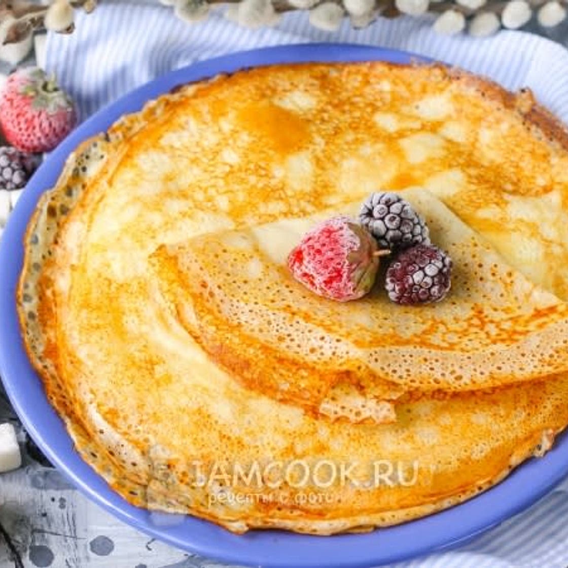 Блины заварные