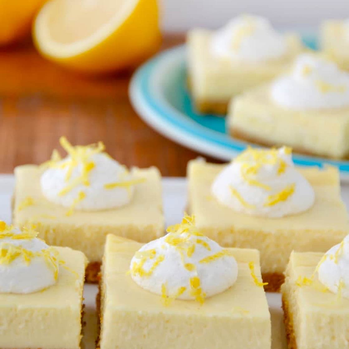 Easy lemon cheesecake bars🍋