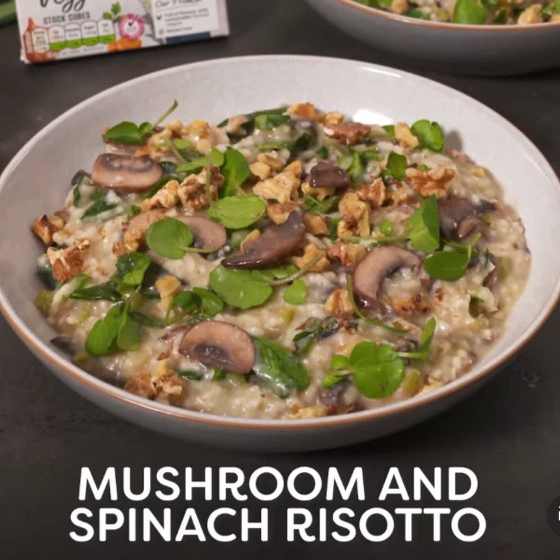 Mushroom and Spinach Risotto