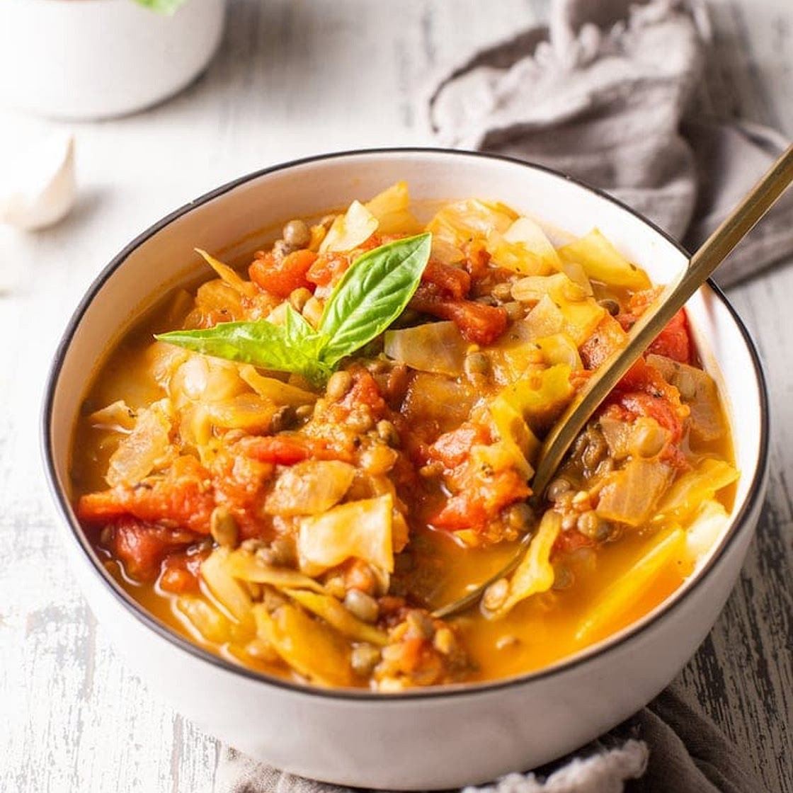 Cabbage Lentil Soup