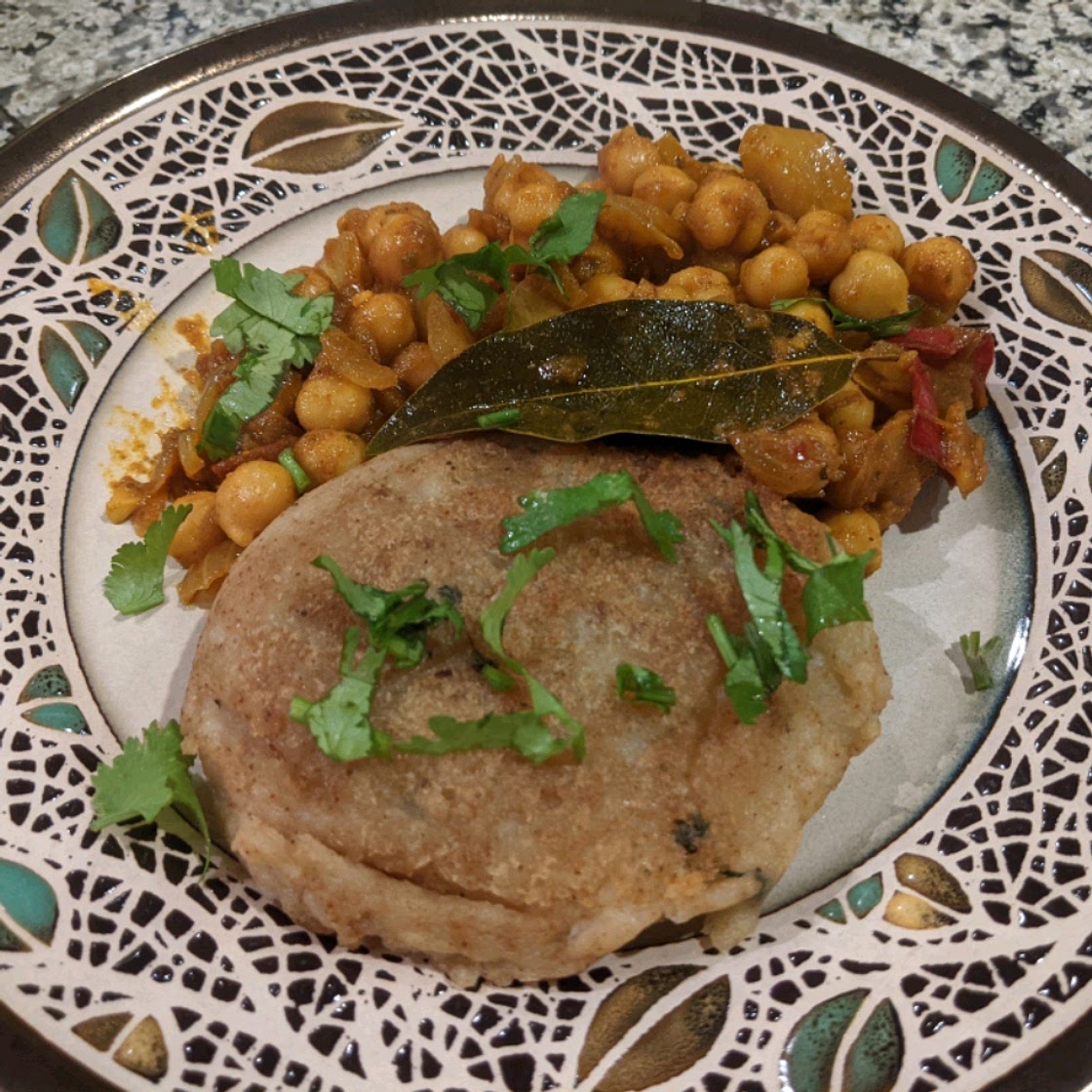 Indian Chole Aloo Tikki
