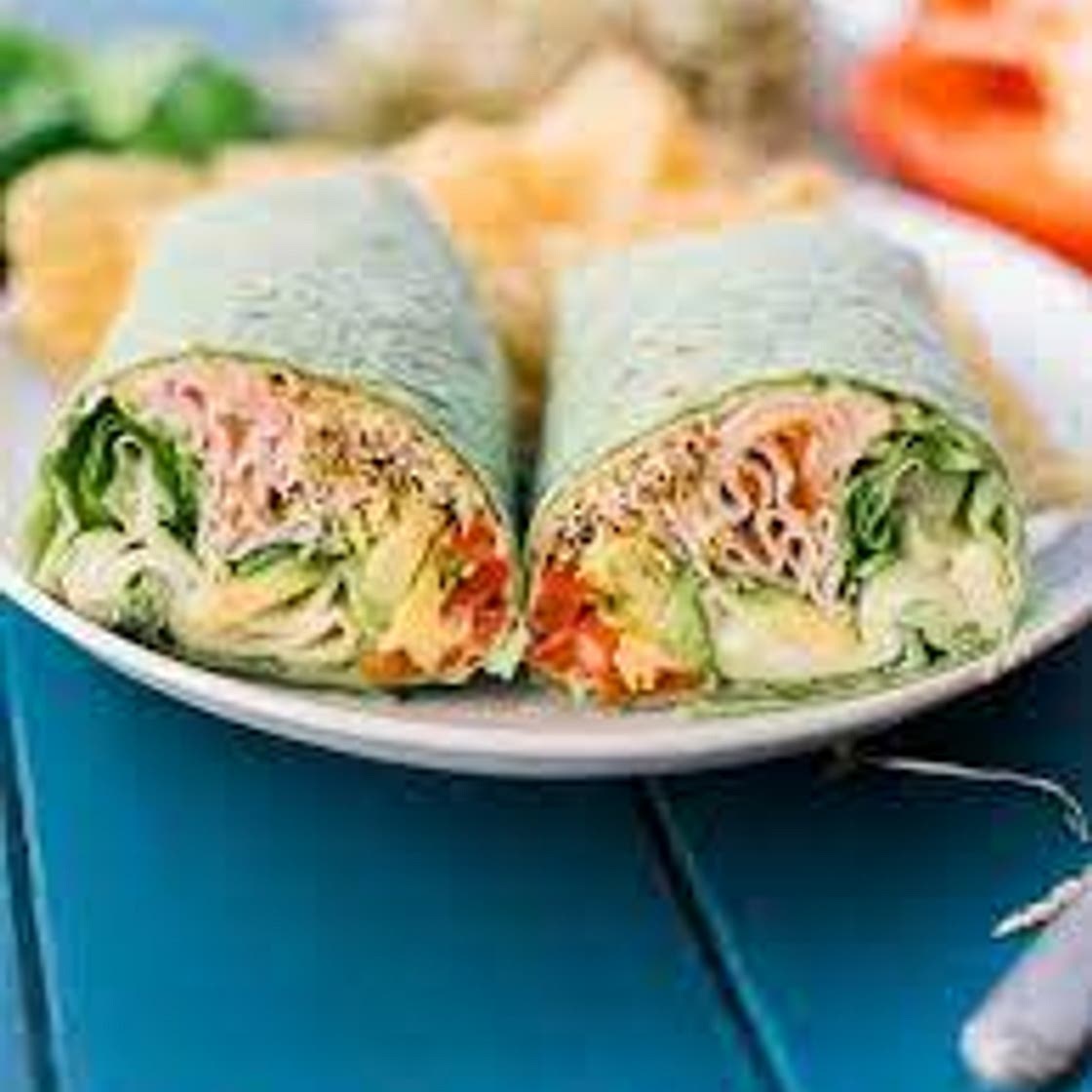 Baked Turkey Hummus Jalapeno Wrap