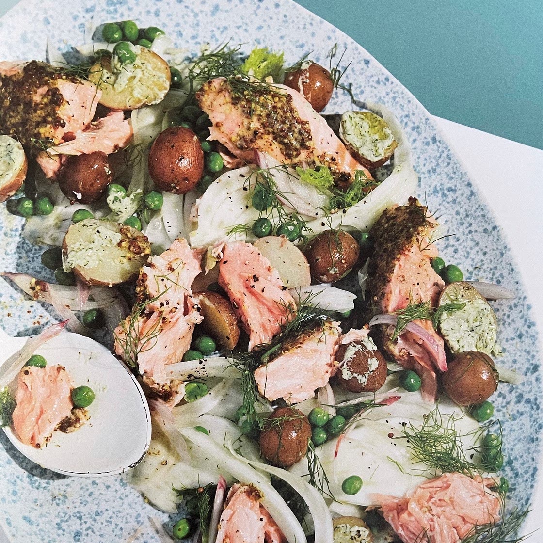 Salmon Salad w/ fennel & new potatoes 