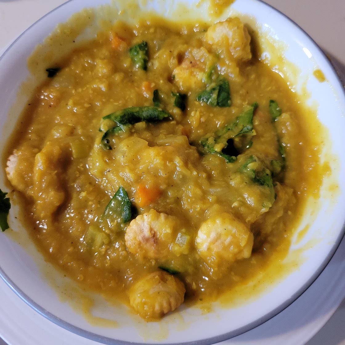Lentil curry soup