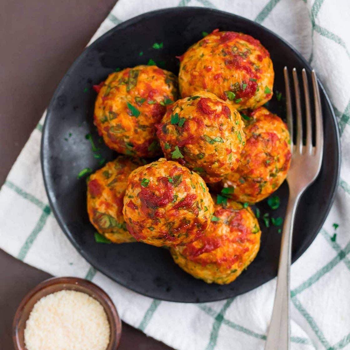 Baked Chicken Meatballs