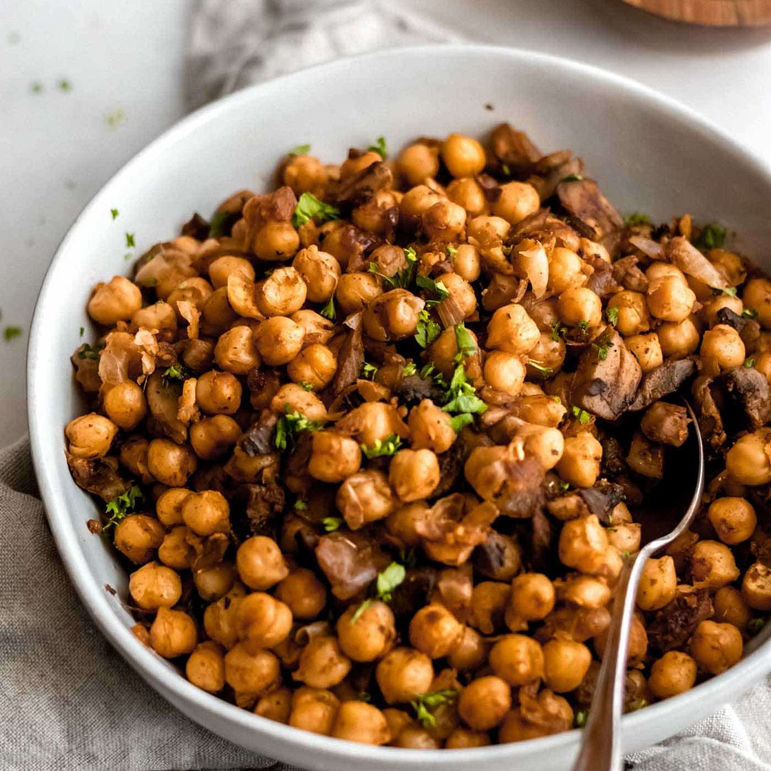 Quick and Easy Spiced Chickpeas