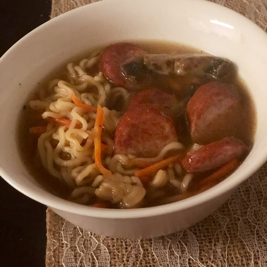 One-Pot Sausage Ramen Soup