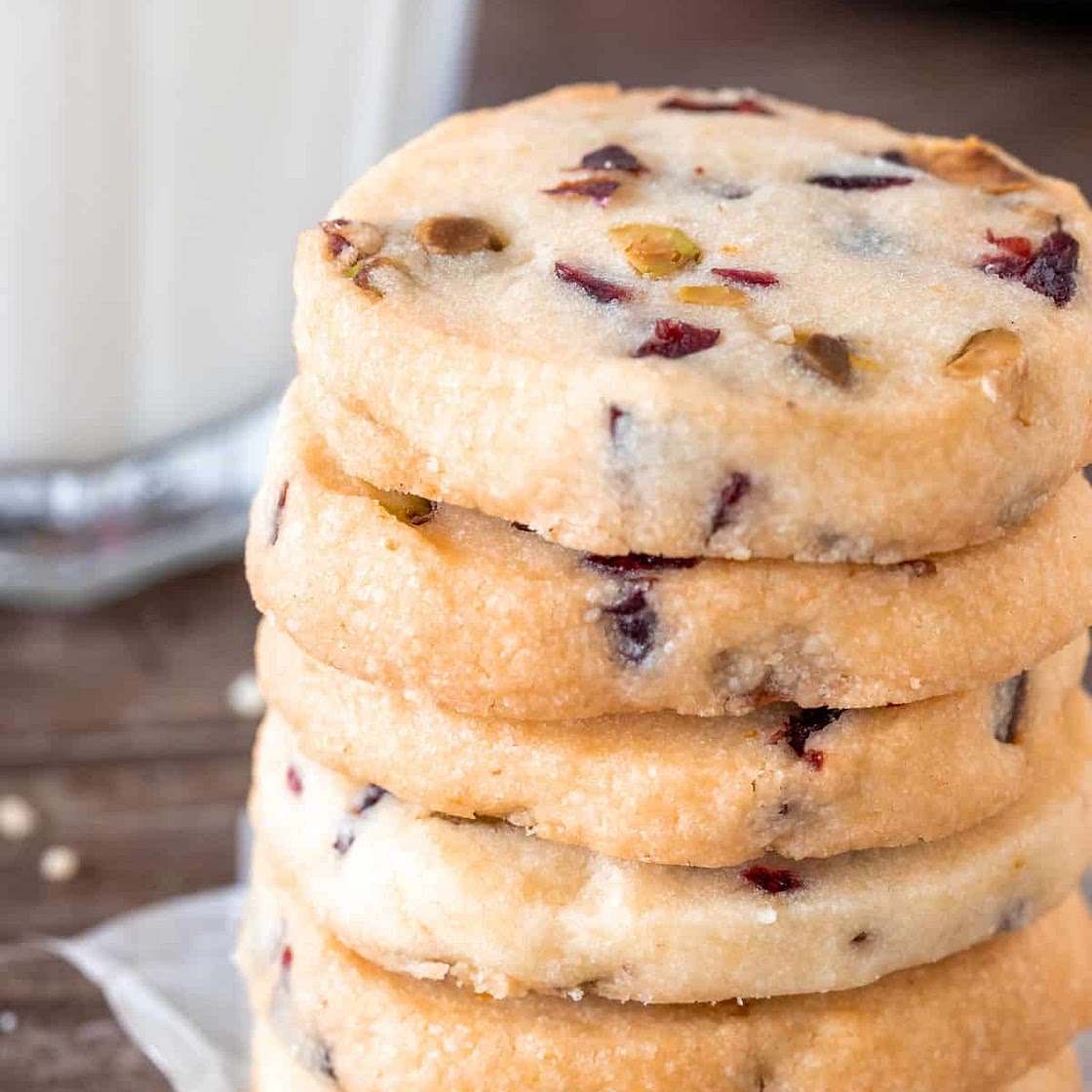 Cranberry Pistachio Shortbread