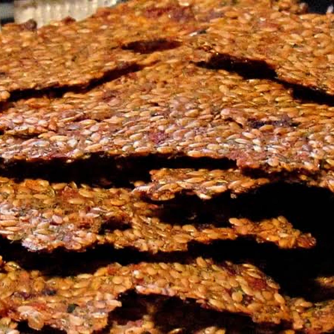 Sundried Tomato Flax Crackers