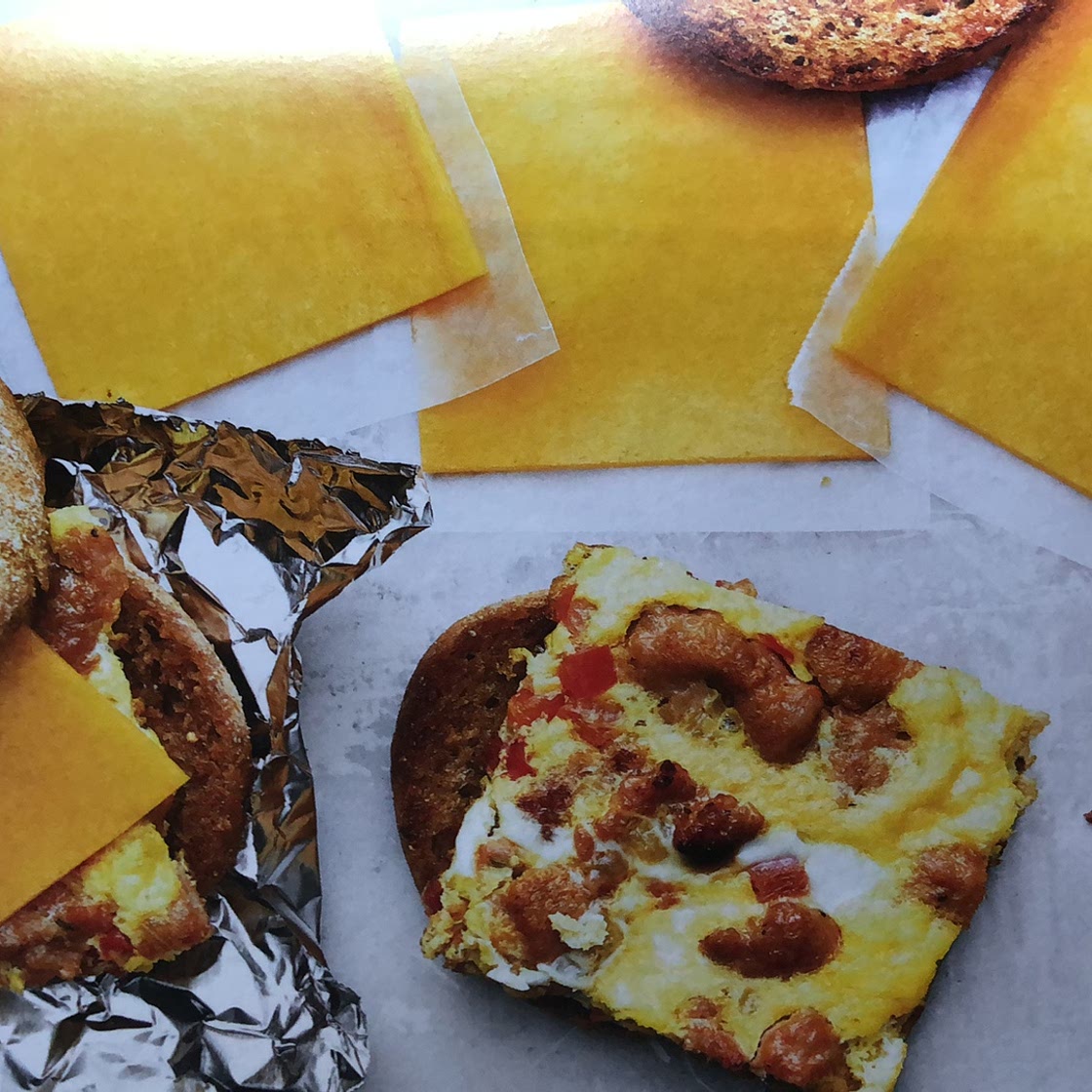 Sausage, Egg, and Cheese Breakfast Sandwiches