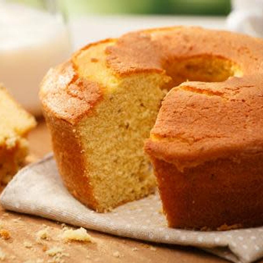 Bolo de fubá vegano