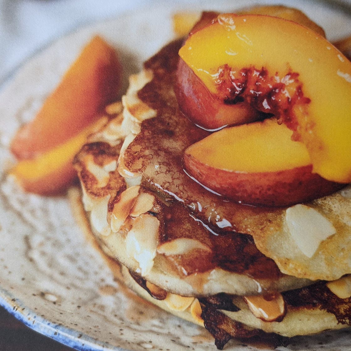 Pancakes végétaliennes aux bananes & amandes