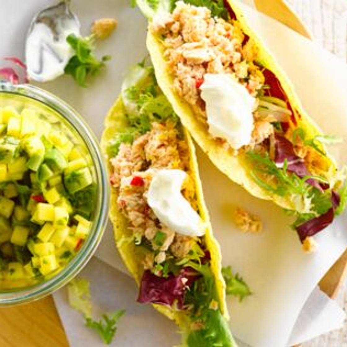 Tacos au saumon grillé aux épices