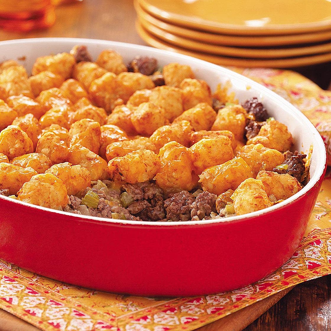 Tater Tot Hot Dish for 2