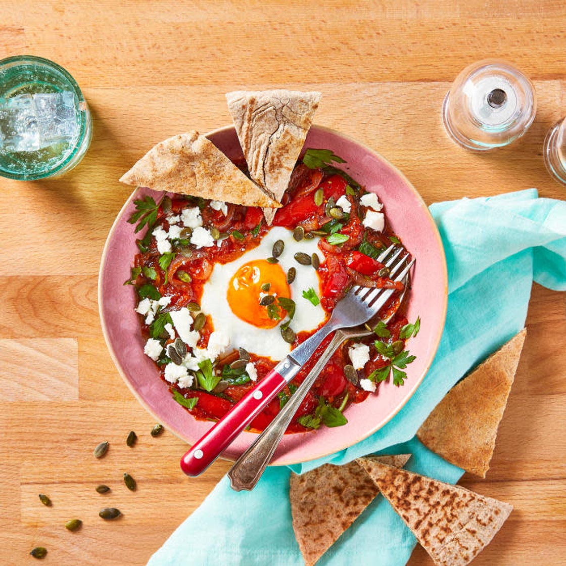 G - Spiced Shakshuka With Feta & Crunchy Pitta