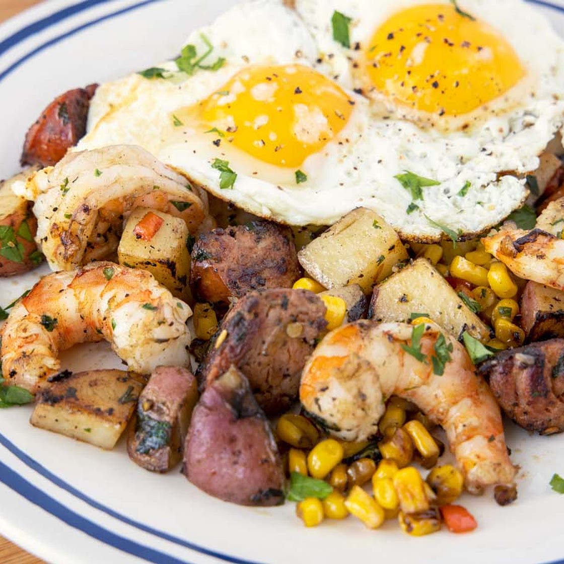 Low Country Shrimp and Eggs