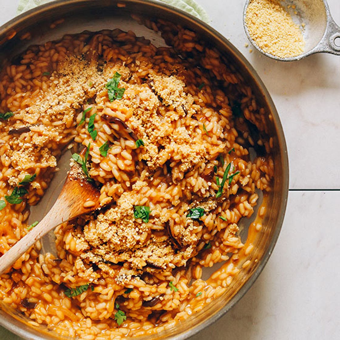 Caramelized Shiitake Mushroom Risotto