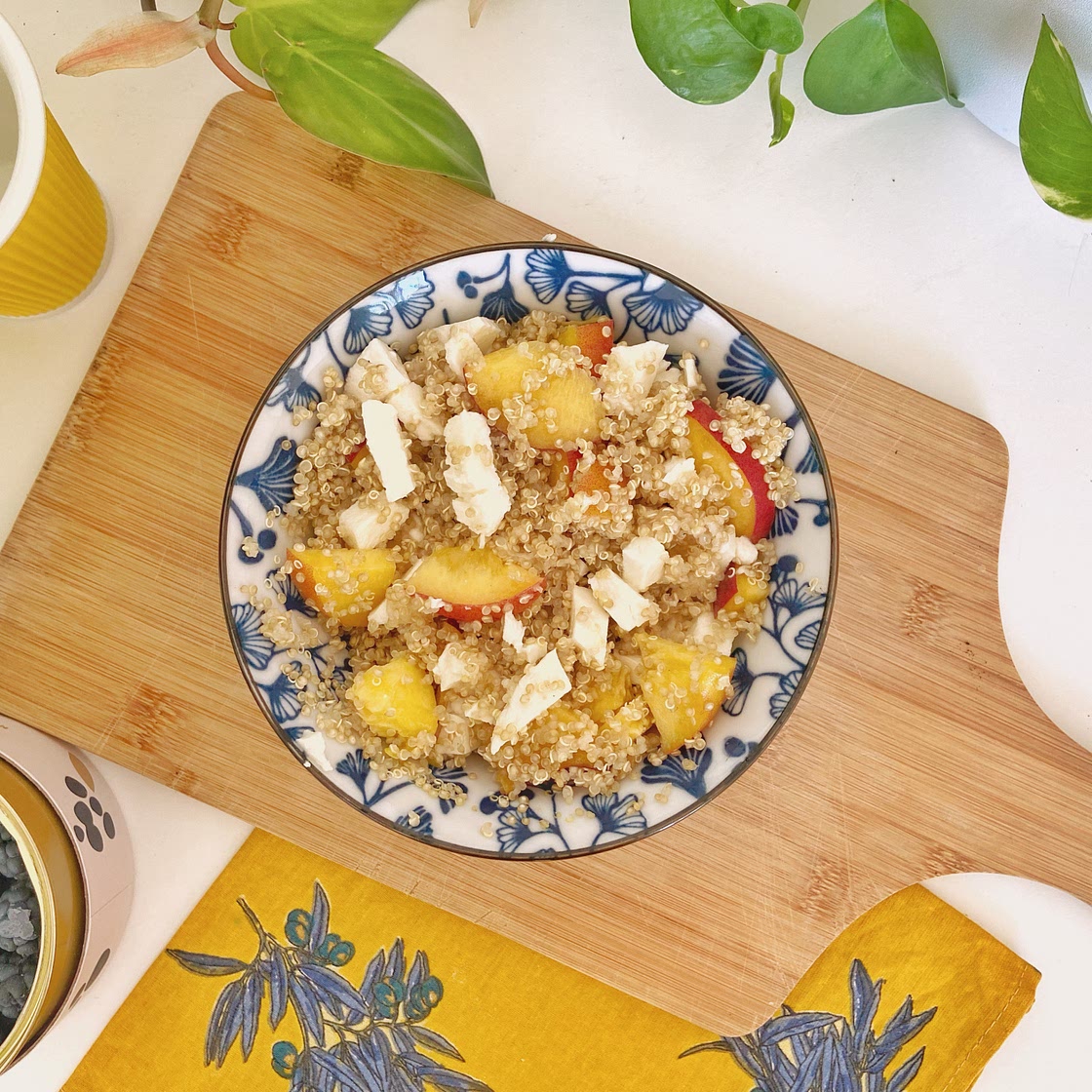 Salade de quinoa pêche 🍑 