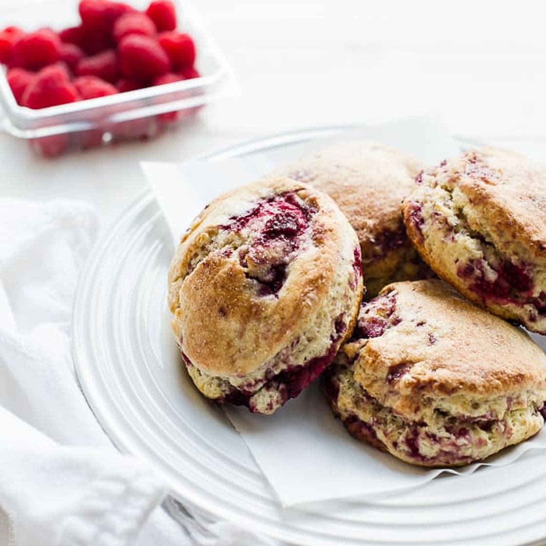 Coconut Raspberry Scones