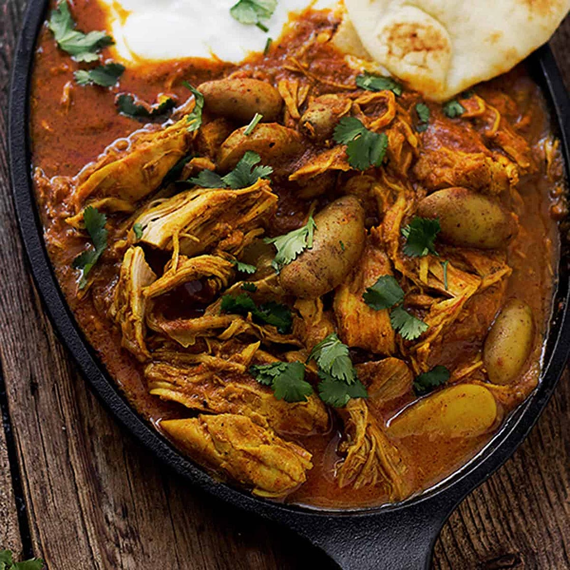 Indian Spiced Stew with Chicken and Potatoes