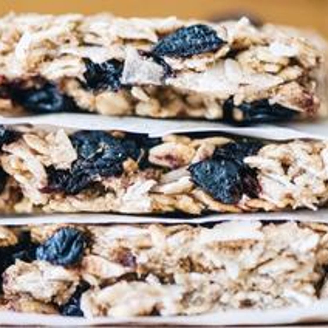 Blueberry Coconut Chewy Oat Bars (Gluten-Free, Vegan)