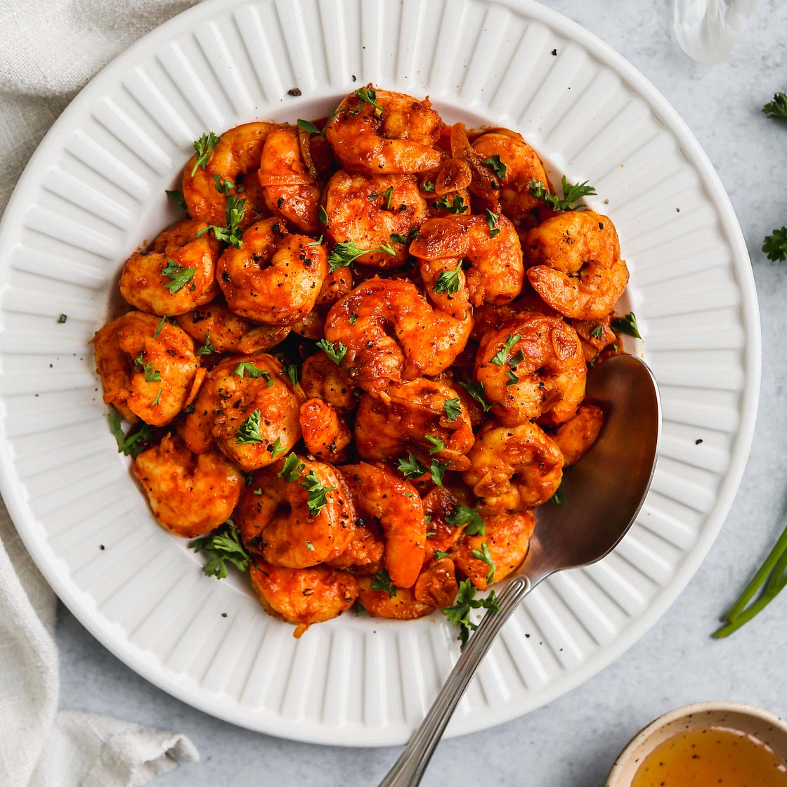 Garlic Shrimp With Smoked Paprika & Honey