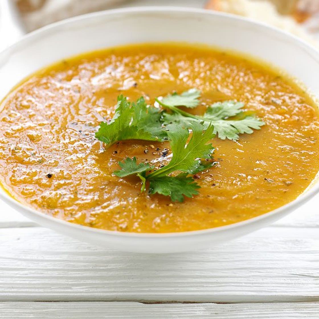 Carrot & coriander soup