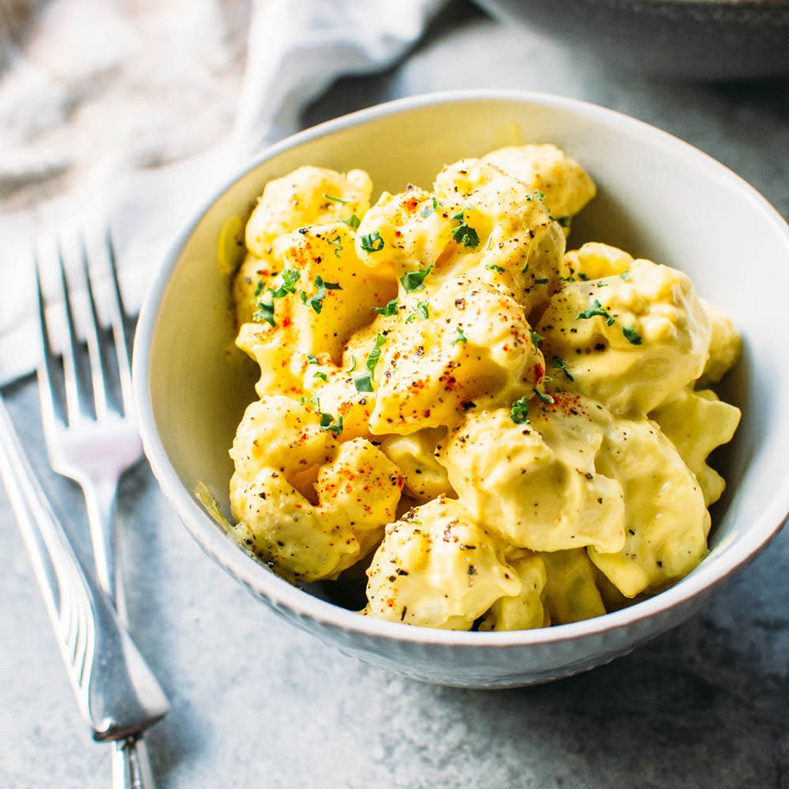 Protein Cauliflower mac & cheese