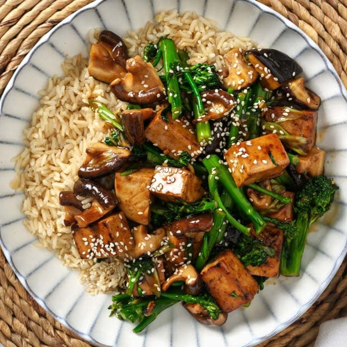 Ginger Shiitake Mushrooms and Teriyaki Tofu (Green Chef)