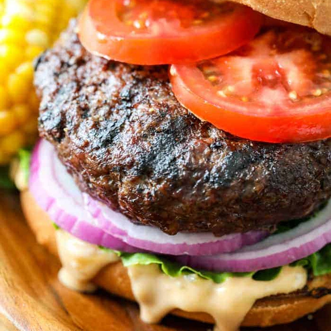 Air fryer hamburgers