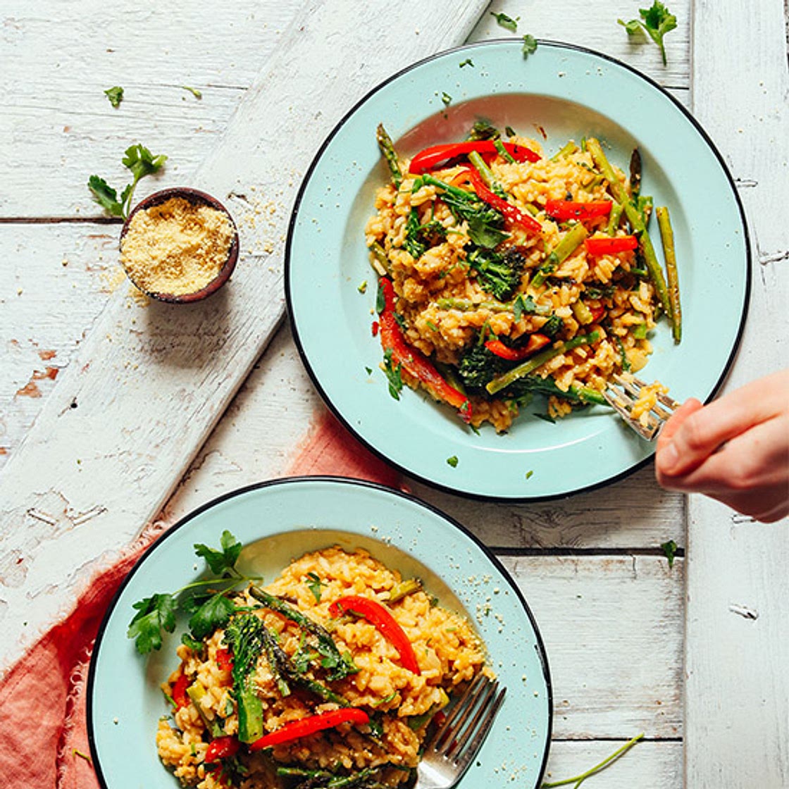 Creamy Vegetable Risotto (30 minutes!)