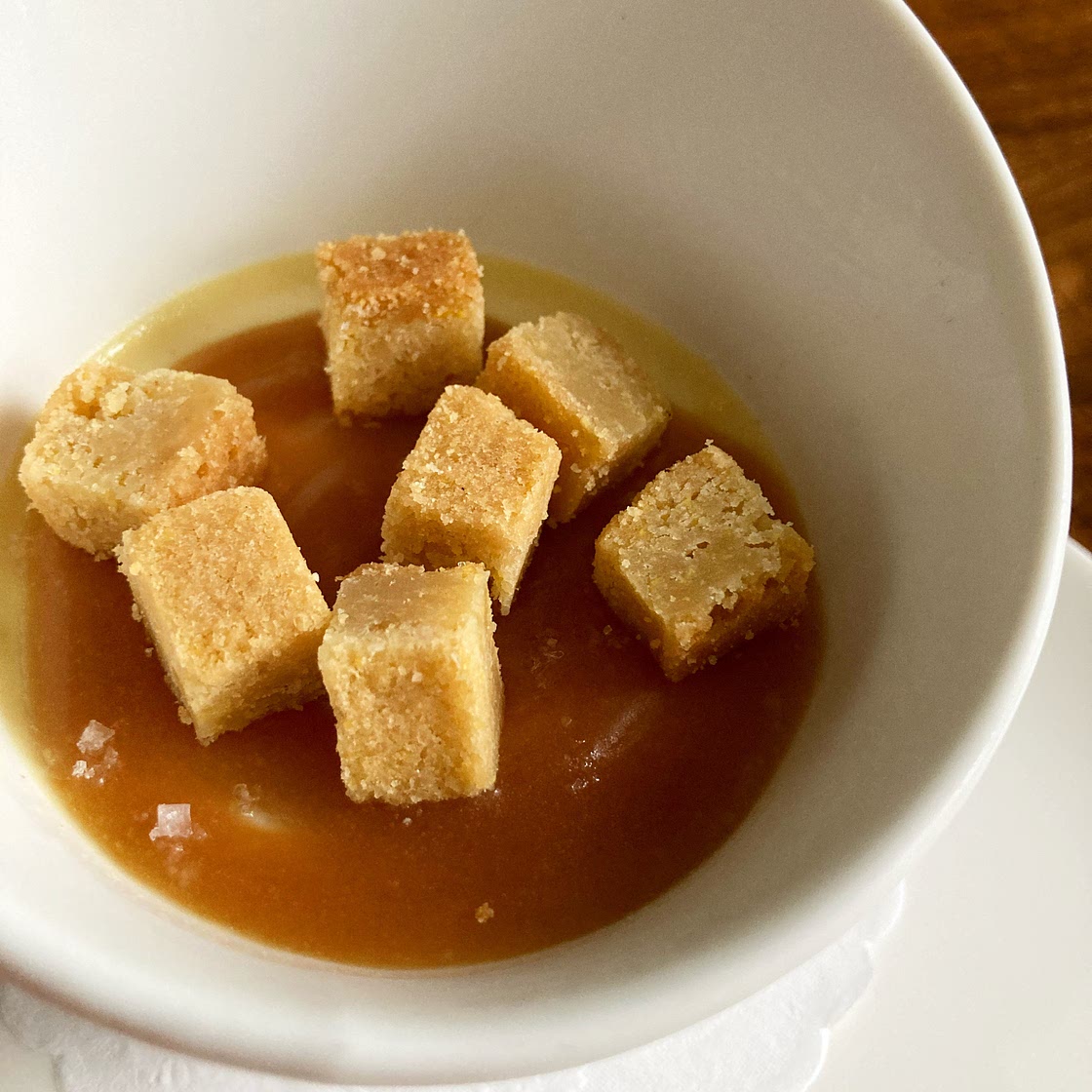 Caramel Corn Panna Cotta