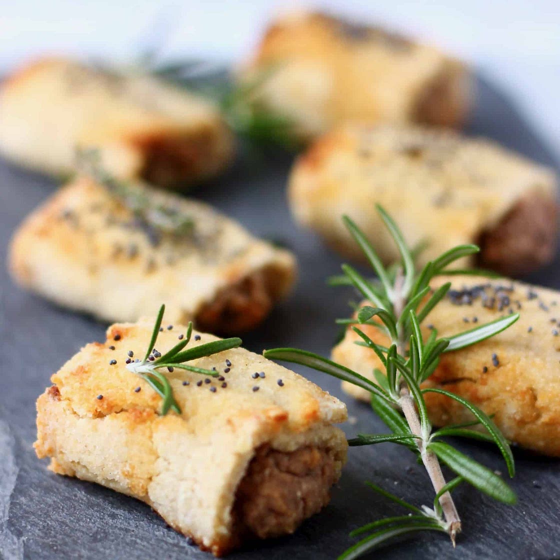 Vegan Sausage Rolls (Gluten-Free)