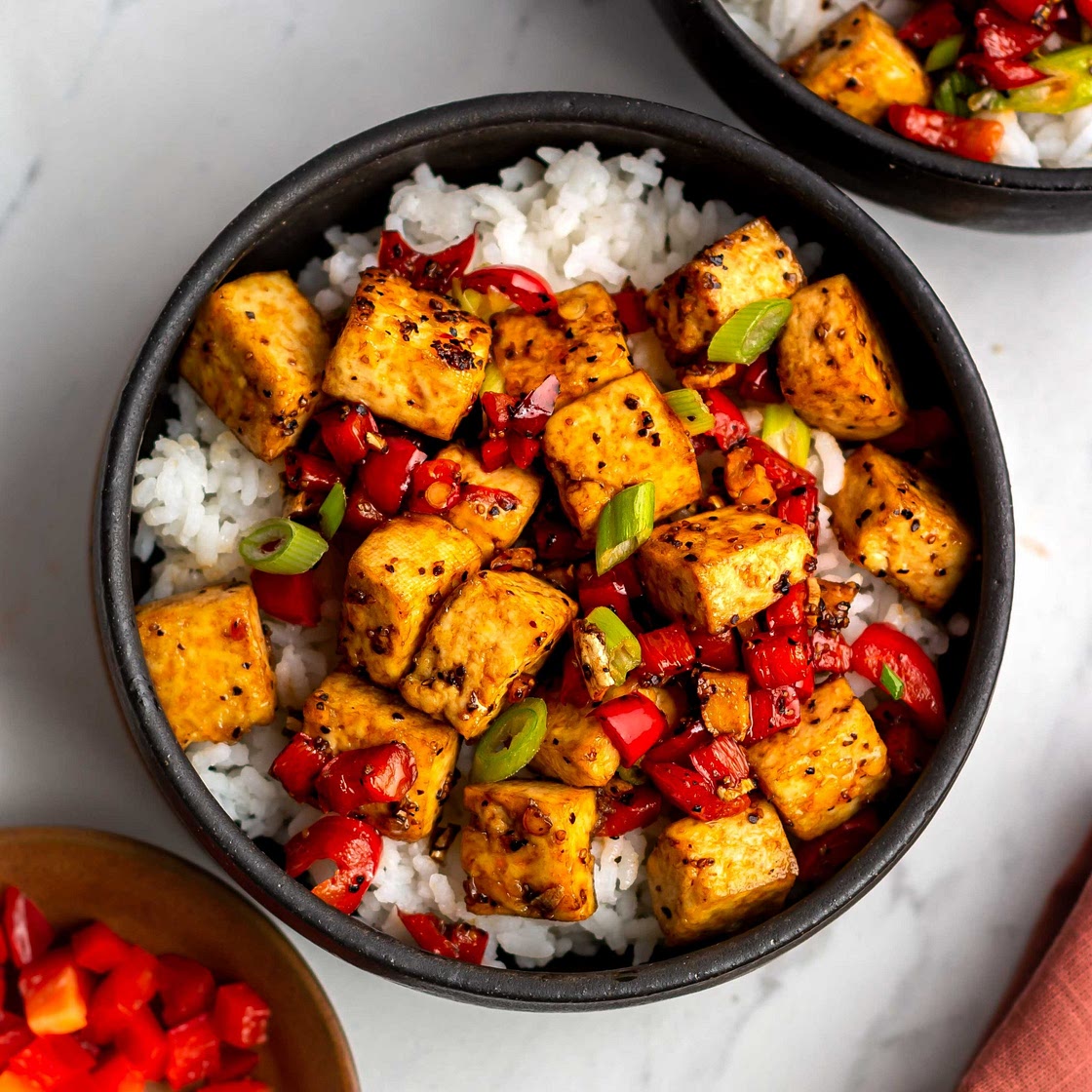 Vegan Black Pepper Tofu