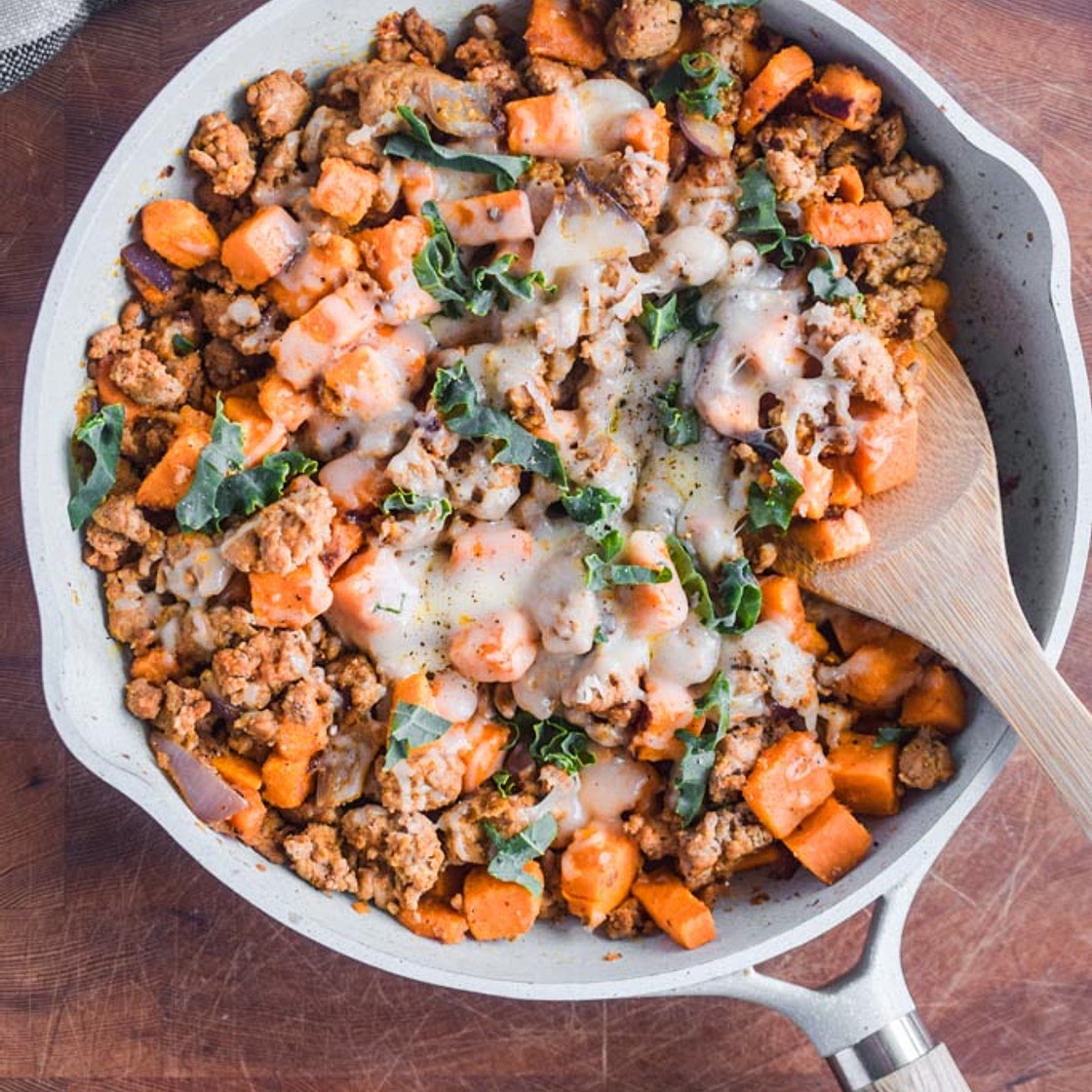 Ground Turkey Sweet Potato Skillet