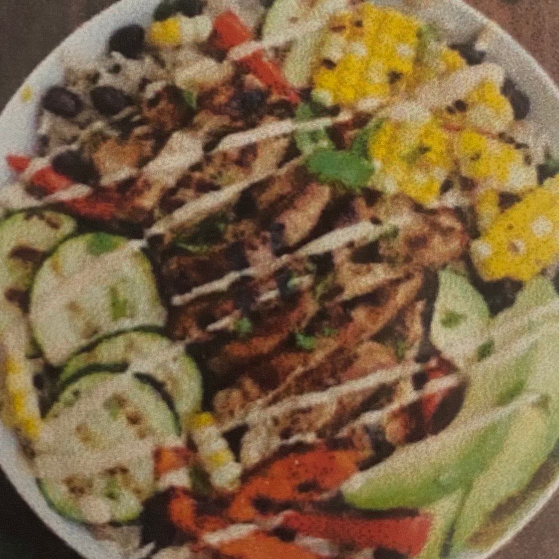 BBQ Ranch Grilled Chicken and Veggie Bowls