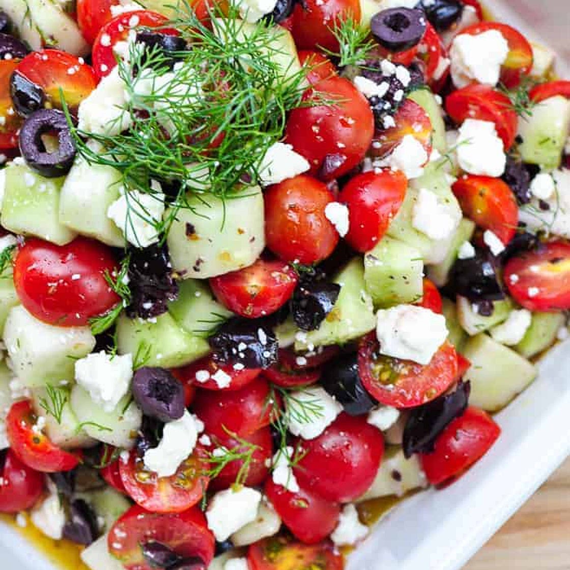 Cucumber Tomato Feta Salad