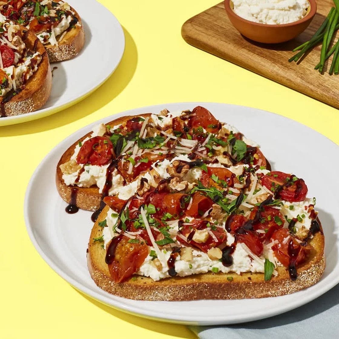 Tomato Ricotta Toast