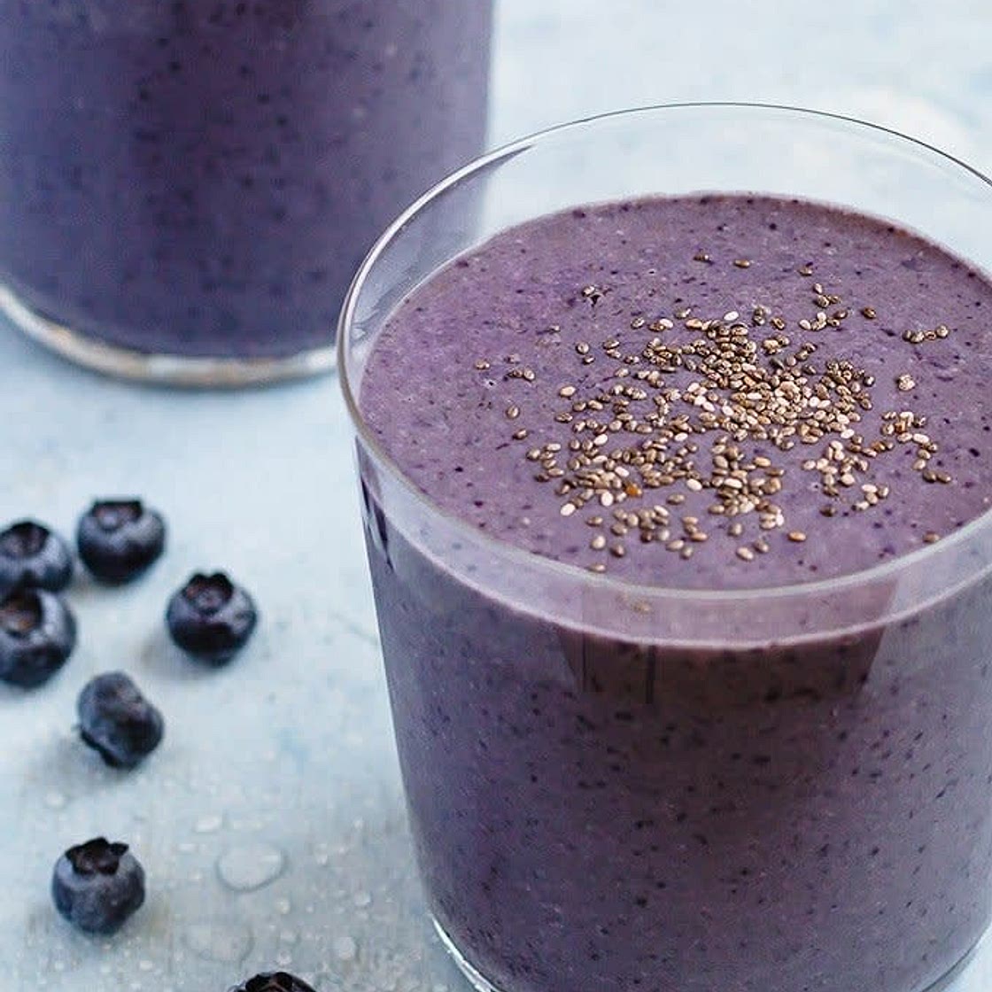 Matcha Blueberry Smoothie
